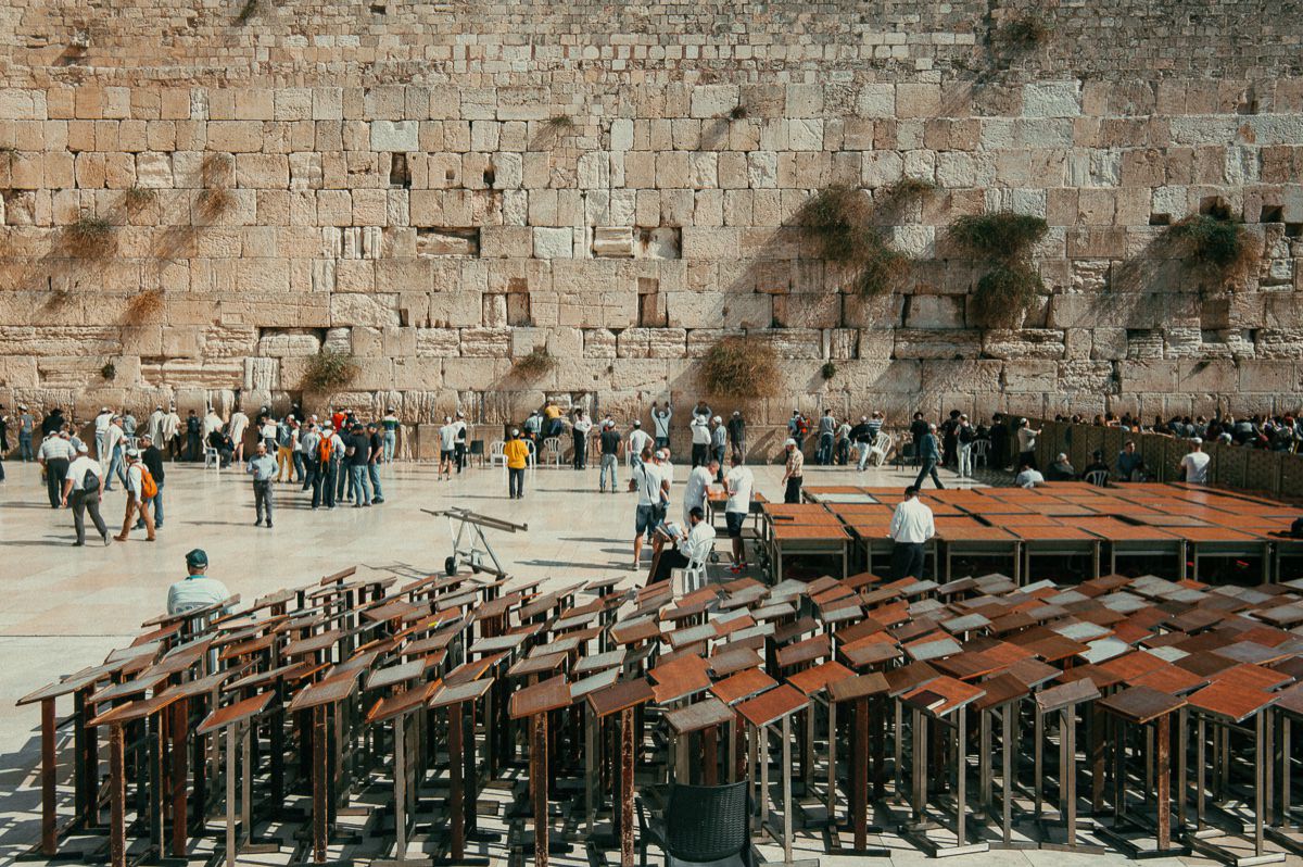 Jerozolima Żydzi Ściana Płaczu
