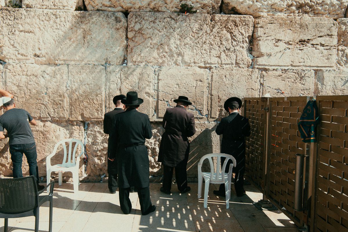 Jerozolima Żydzi Ściana Płaczu